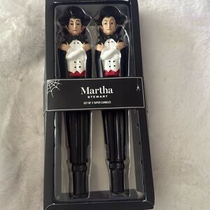Martha Stewart vampire Dracula Taper Candle Set of 2 Halloween Decor 2025